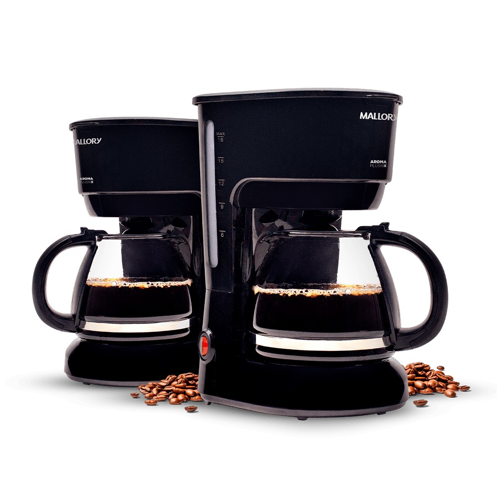 Cafeteira Elétrica Aroma Plus 18x - Sistema Corta-Pingo, Placa Aquecedora, Filtro Reutilizável, Capacidade de 750 ml