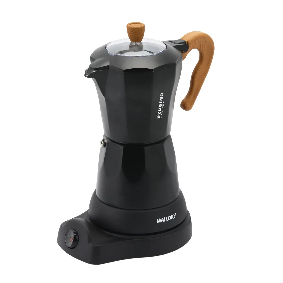 Cafeteira Italiana Elétrica Essenza – Tampa de Vidro Transparente, Prepara em 6 Minutos, 480W