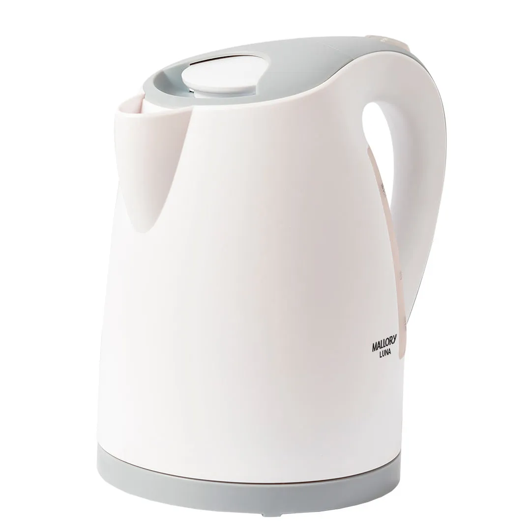 Chaleira Elétrica Luna - 1,7L, Base Rotativa 360º, Desligamento Automático, Indicador de Nível de Água