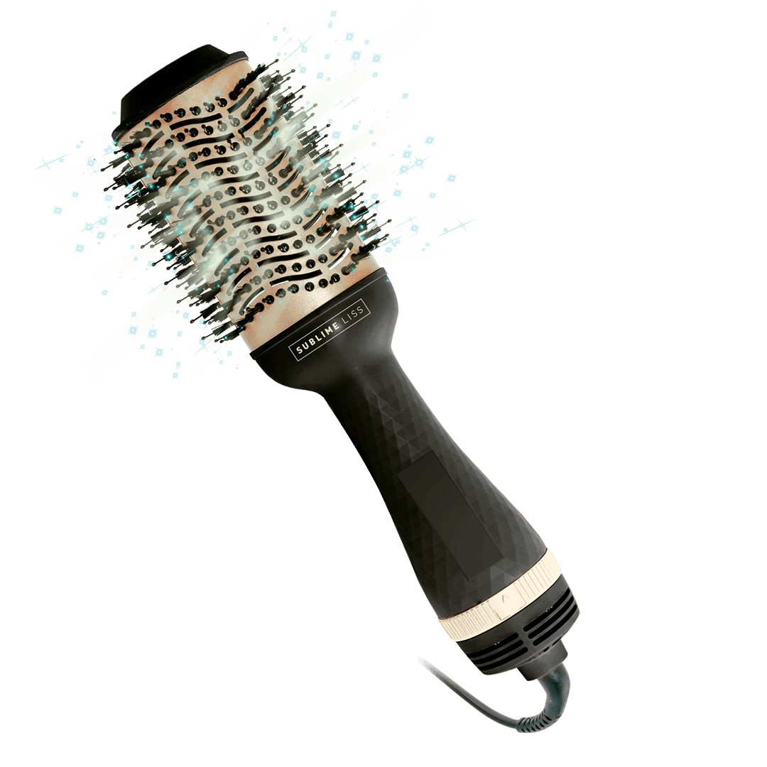 Escova Secadora Sublime Liss 3 em 1, 1200W, 2 Velocidades, Cerdas Mistas, Íon Tourmaline, 3 Temperaturas