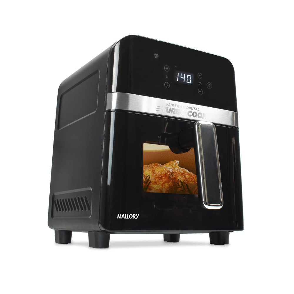 Fritadeira Elétrica Turbocook 6L - Painel Touch, Visor em Vidro, Air Cook System, Timer 60 minutos, Air Cook System