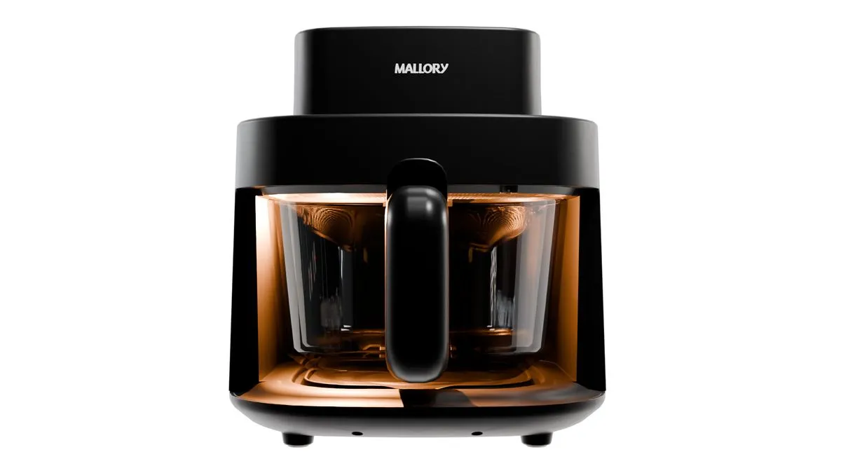 Fritadeira Elétrica SmartGlass - 4,5L, Air Cook 360°, Temperatura até 200°C, Cuba de Vidro Temperado
