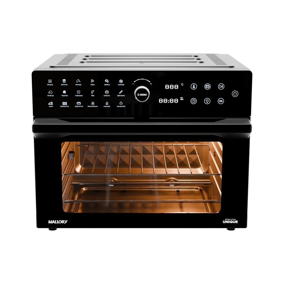 Fritadeira Elétrica Air Oven Unique - 30L, Multifunção, Controle de Temperatura 60°-220°, 7 Acessórios Exclusivos
