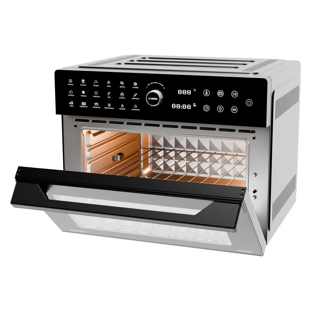 Fritadeira Elétrica Air Oven Unique - 30L, Multifunção, Controle de Temperatura 60°-220°, 7 Acessórios Exclusivos