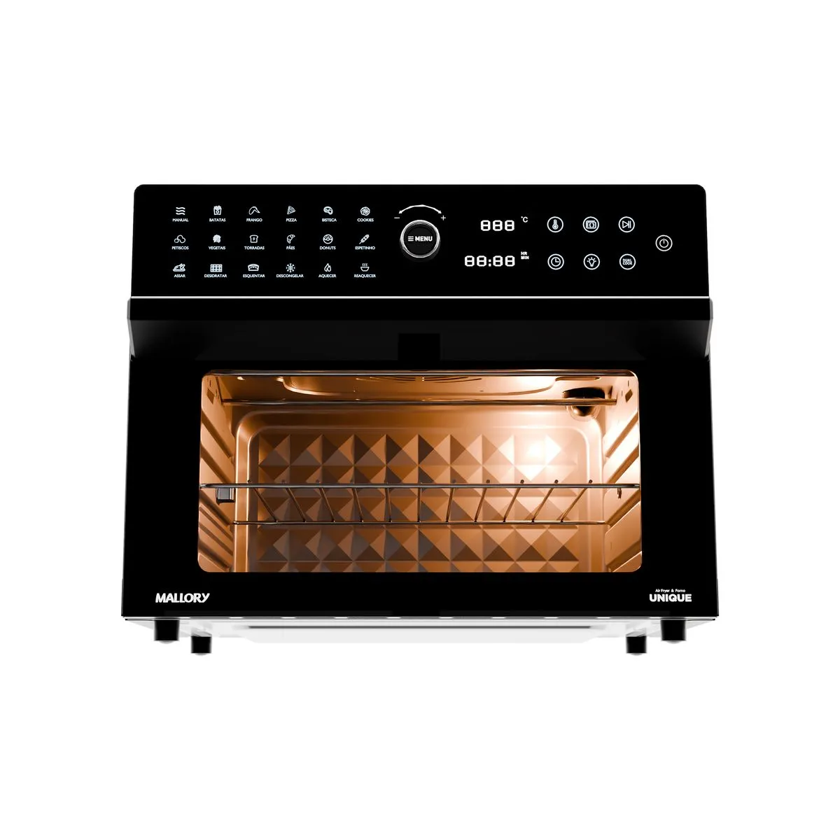 Fritadeira Elétrica Air Oven Unique - 30L, Multifunção, Controle de Temperatura 60°-220°, 7 Acessórios Exclusivos