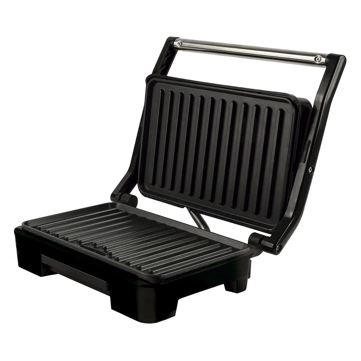 Grill Asteria Compact Grill multifunção, Luzes indicadoras de funcionamento, Alça com toque-frio e Trava de segurança