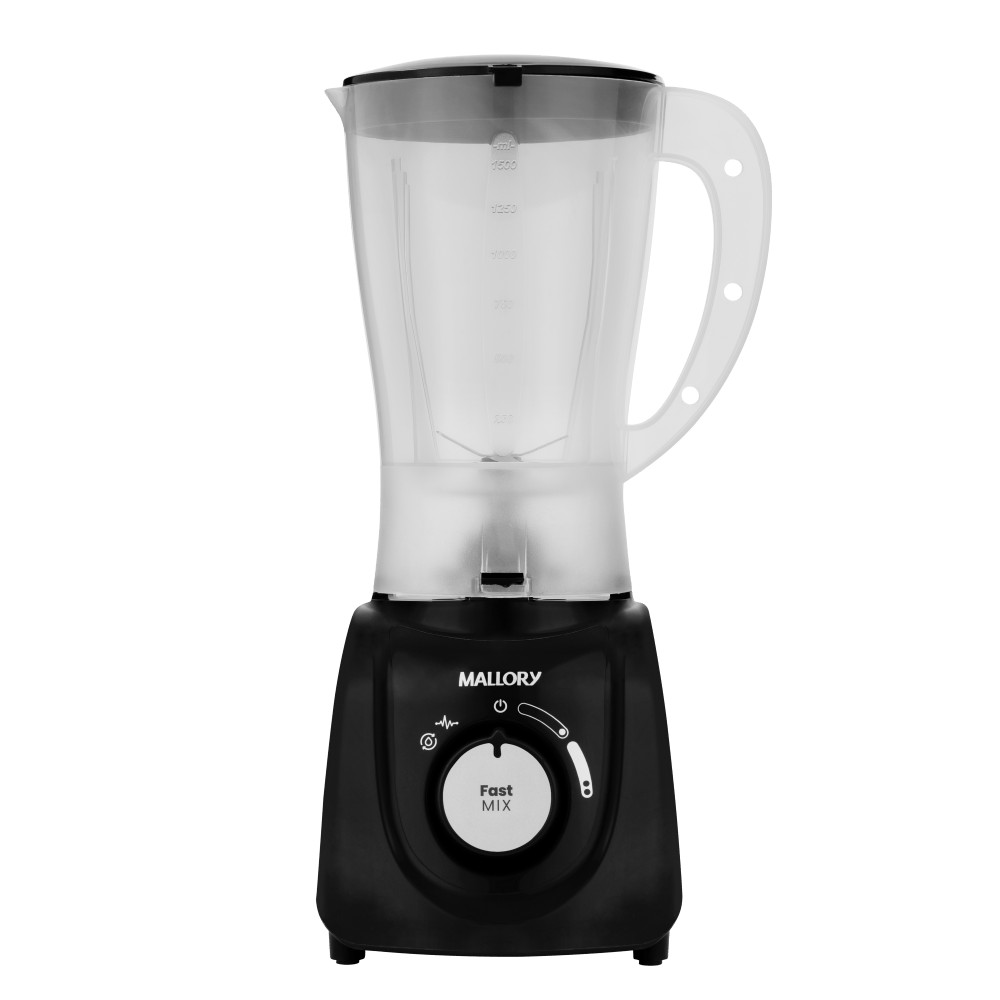 Liquidificador Fast Mix - 2 Velocidades, Pulsar, Autolimpeza, Jarra 2,1L, Faca Inox, Alça Ergonômica - Preto