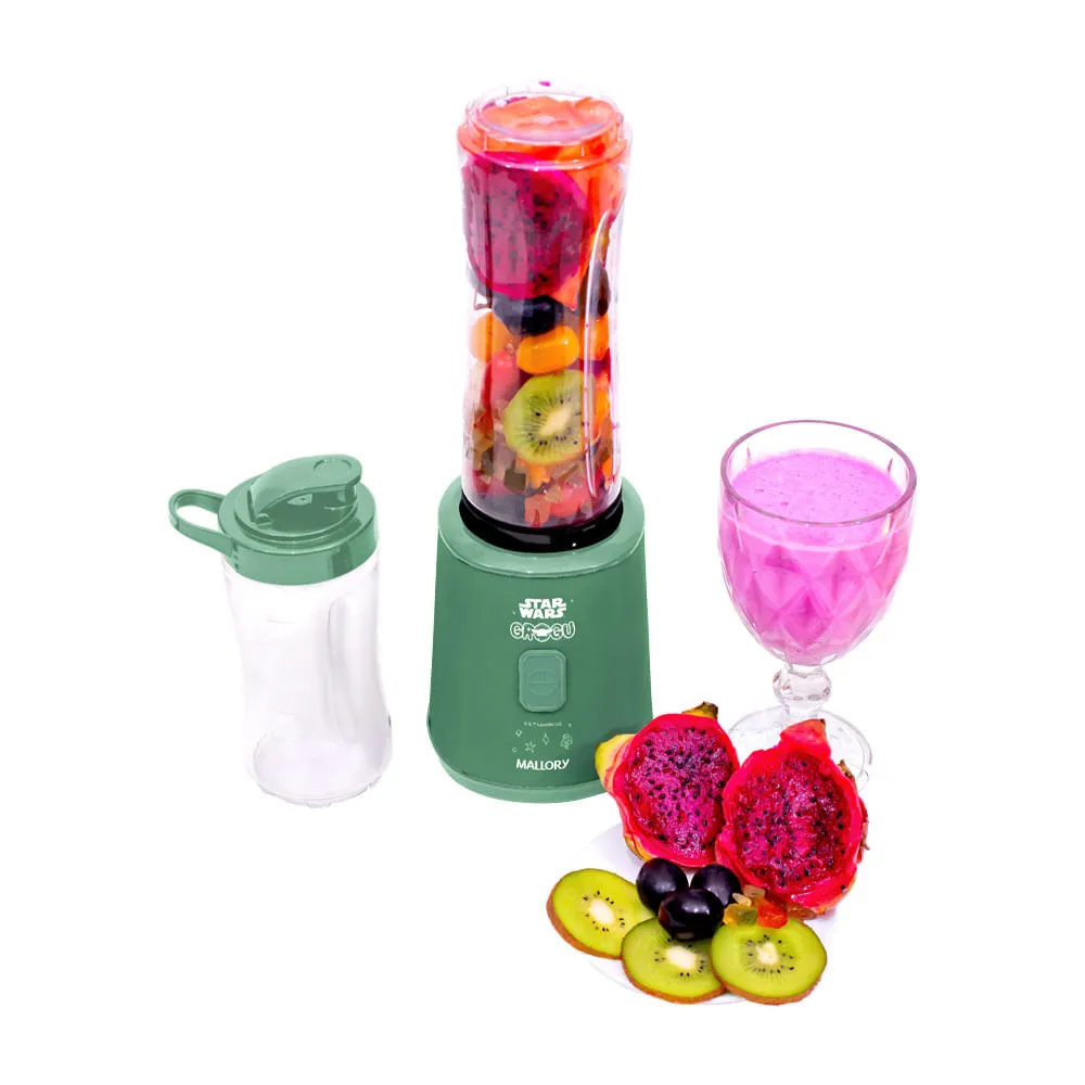 Liquidificador Individual Grogu - 2 Copos: 400ml e 600 ml, 300W de potência, Pés antiderrapantes, Comprimento do cabo de 122cm