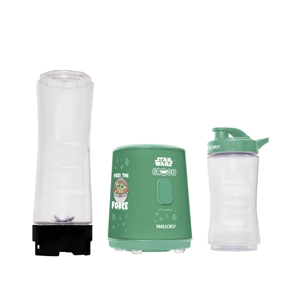 Liquidificador Individual Grogu - 2 Copos: 400ml e 600 ml, 300W de potência, Pés antiderrapantes, Comprimento do cabo de 122cm