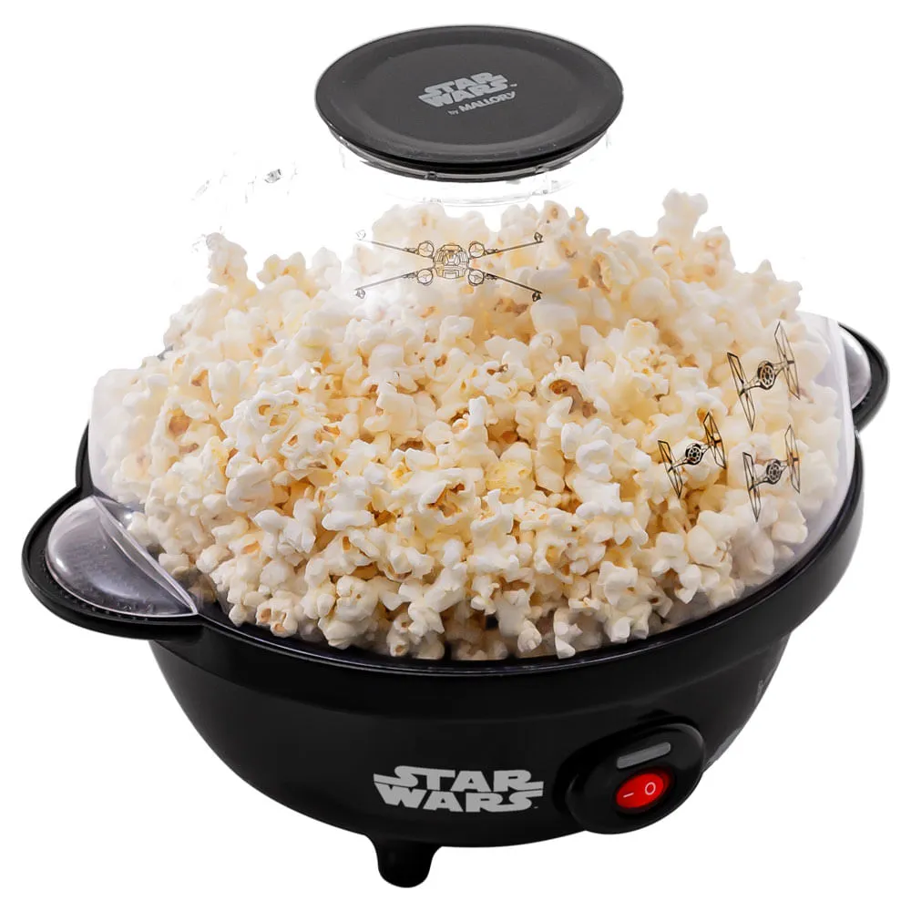 Pipoqueira Bowl Star Wars - Pipoca Doce ou Salgada, Tampa Bowl, Botão Liga/Desliga, Pés Antiderrapantes, Produto Licenciado Disney