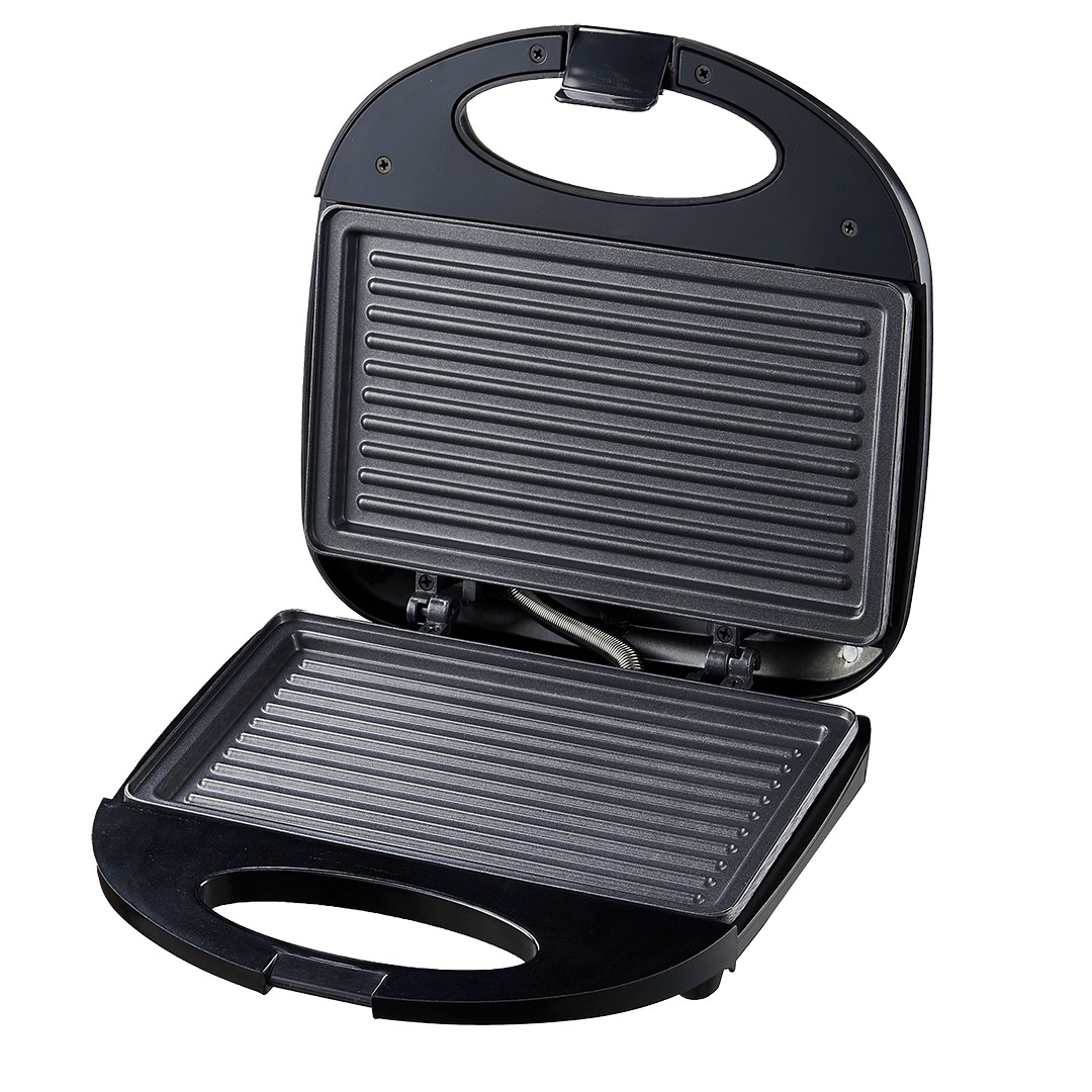 Sanduicheira Elétrica Classic Grill - 2 em 1, Grelha e Assa Pães, Carnes, Peixes e Legumes, Placas Antiaderentes, Luzes LED