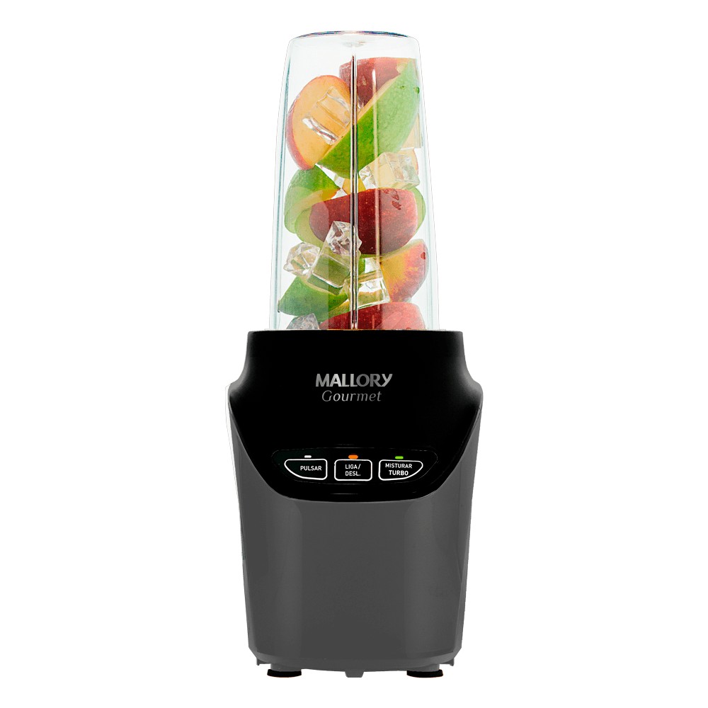 Liquidificador e Processador Gourmet - 1000W, 6 Lâminas em Aço Inox, Tritura Gelo, Painel Easy Touch, 2 Copos Tritan com Tampas