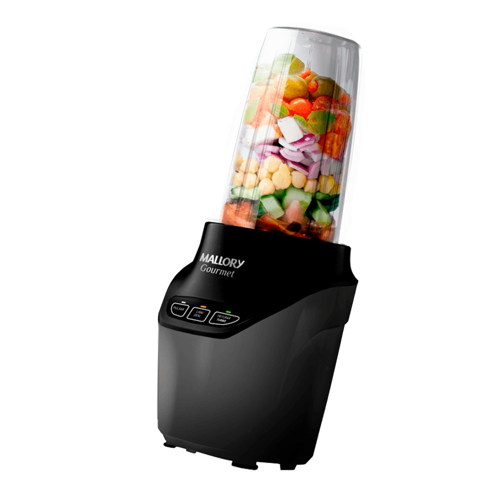 Liquidificador e Processador Gourmet - 1000W, 6 Lâminas em Aço Inox, Tritura Gelo, Painel Easy Touch, 2 Copos Tritan com Tampas