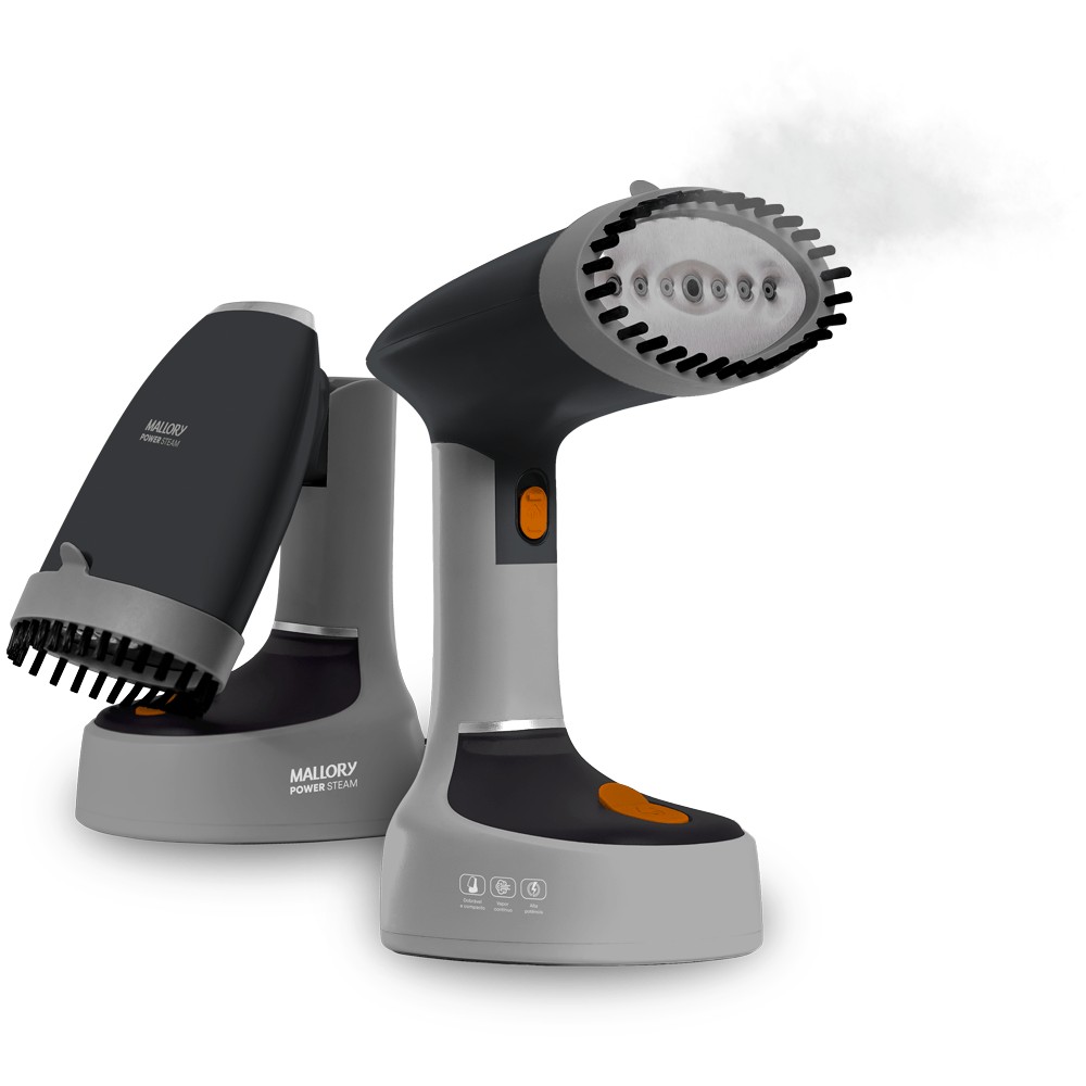 Vaporizador Power Steam 1470W, Jato de Vapor Contínuo, Higieniza e Desamassa, Reservatório 185ml, Dobrável e Portátil
