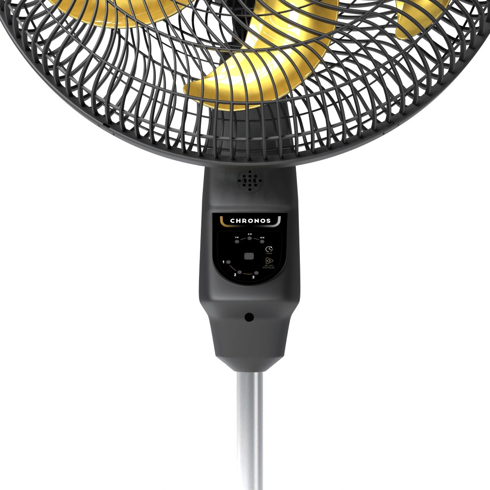 Ventilador de Coluna Chronos 140W, Silencioso, Controle Remoto, Hélice de 6 pás, Auto Desligamento Programável de até 7 Horas- PR -- DR