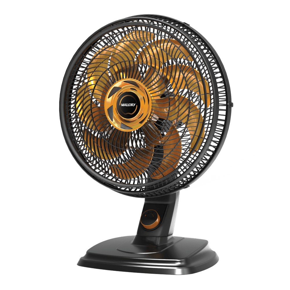 Ventilador de Mesa e Parede Egeo, Silencioso, Hélice de 15 pás, Grade Especial em Sistema TS, Máxima Vazão e Mínimo Ruído -- PR-DR
