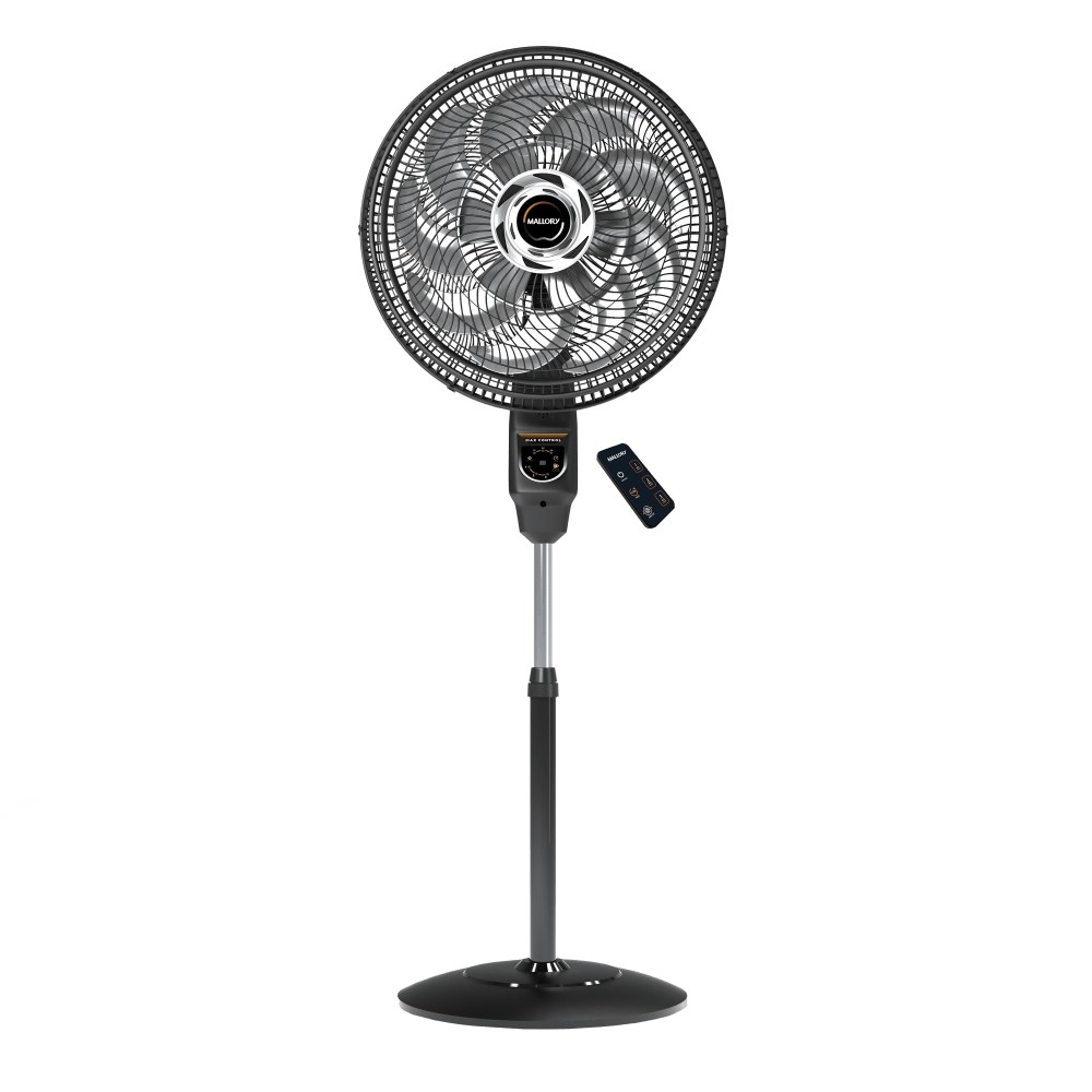 Ventilador de Coluna Max Control Com Controle Remoto 140W, Silencioso, Com Hélice de15 pás, Máxima Vazão e Mínimo Ruído - PR-GR